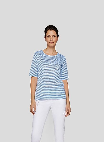 Rabe Rundhalsshirt im Streifenlook und mit günstig online kaufen