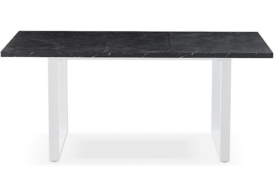 B&D home Esstisch LARS, Metallgestell schwarz oder weiß, ausziehbar 120-160 günstig online kaufen