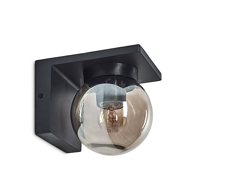 hofstein Außen-Wandleuchte moderne Wandlampe aus Metall/Glas in Anthrazit/R günstig online kaufen