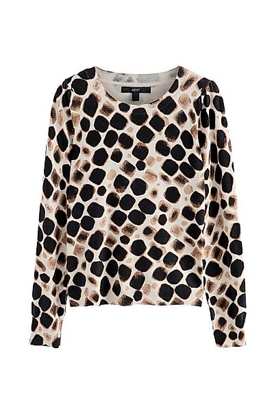 Next Rundhalspullover Langärmeliger Rundhalspullover mit Muster (1-tlg) günstig online kaufen