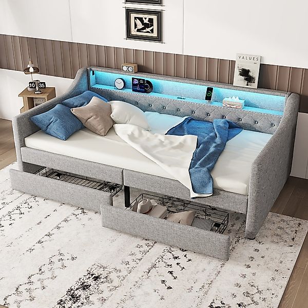 OKWISH Daybett Tagesbett, Funktionsbett,mit USB-Ladebuchse (mit günstig online kaufen
