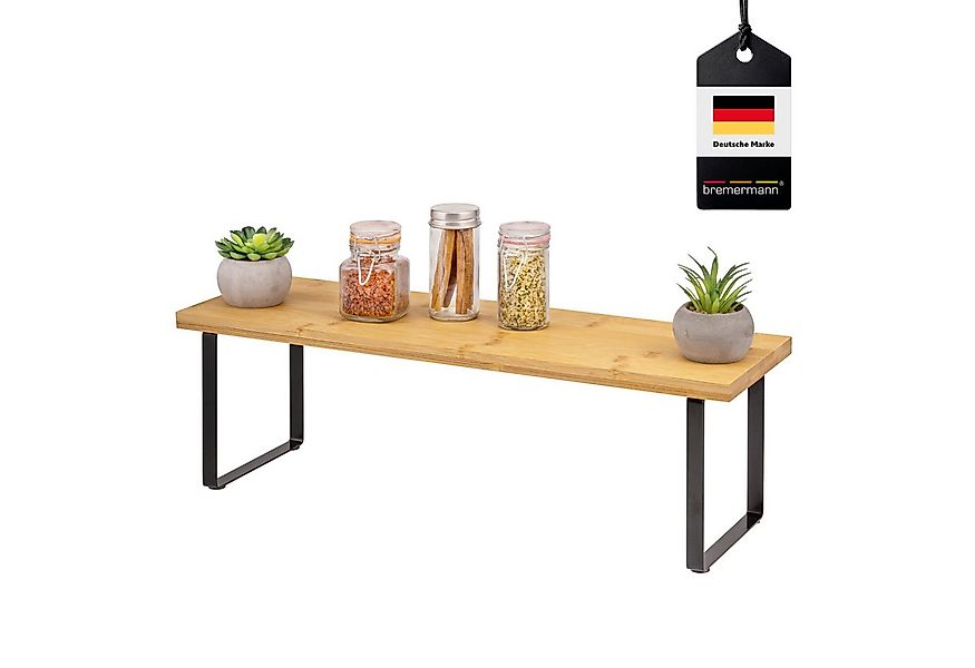 bremermann Küchenregal Gewürzregal, aus Bambus und Metall, ca. 50 cm breit günstig online kaufen