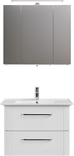 Saphir Badmöbel-Set 3 Stk. tlg. Badezimmer Set 80 cm breit, inkl. Türdämpfe günstig online kaufen