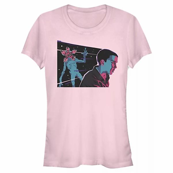 Netflix - Stranger Things - Eleven & Demogorgon Neon Eleven - Frauen T-Shir günstig online kaufen