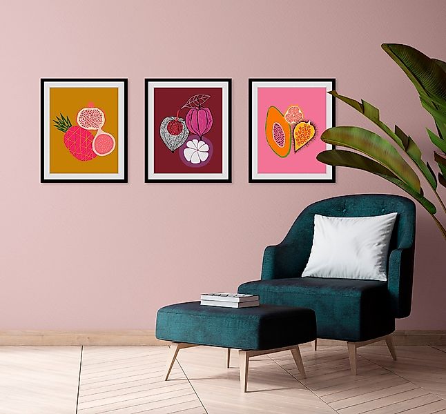 queence Bild "Merlin", Obst-Obst Bilder-Lebensmittel-Essen-Kunst-Figuren, ( günstig online kaufen
