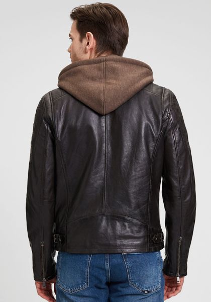 Mauritius Lederjacke "Rylo LAKEV" mit Kapuze Reißverschluss, Reißverschluss günstig online kaufen