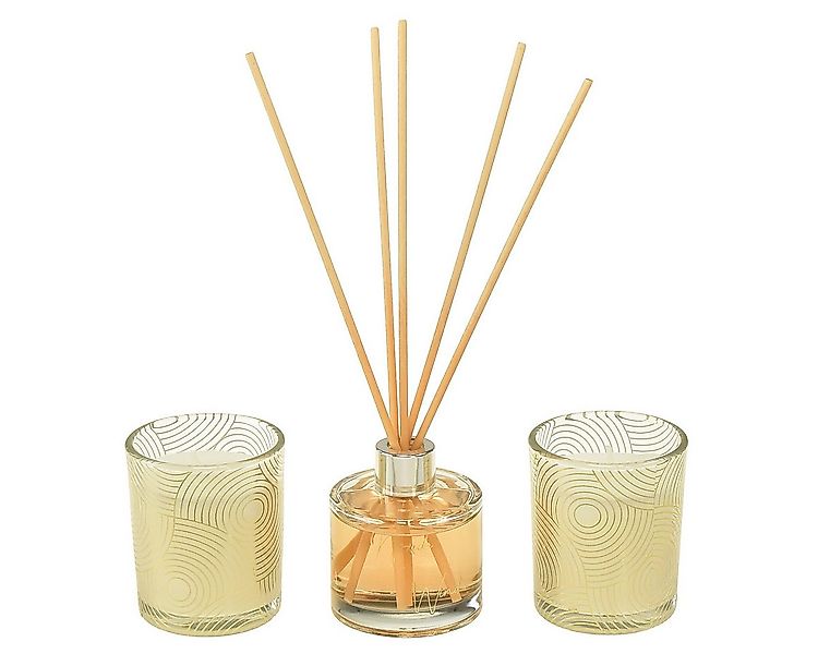 Viana Duftkerze Geschenkset Raumduft Diffuser und Duftkerzen im Glas mit Va günstig online kaufen
