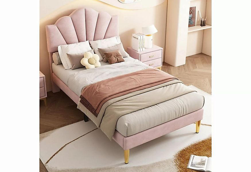 MODFU Polsterbett Muschelartiges Bett (90 X 200 CM Ohne Matratze), Höhenver günstig online kaufen