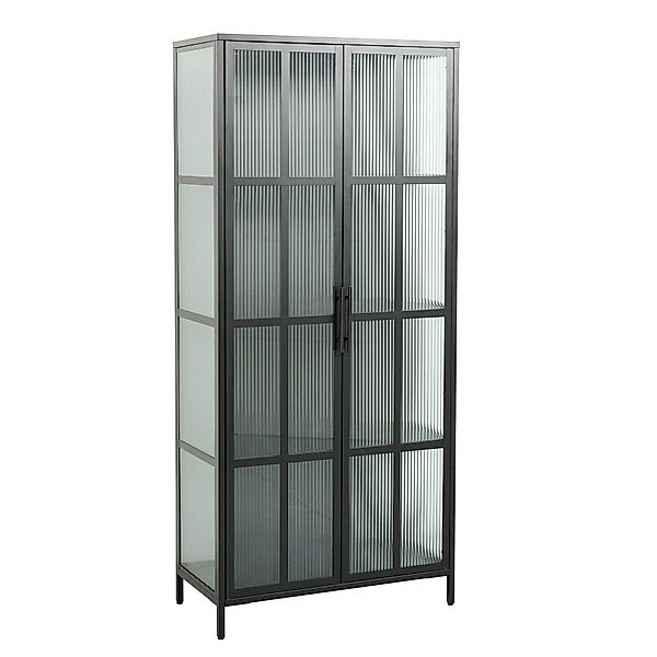 riess-ambiente Vitrine DURA STEEL 180cm schwarz günstig online kaufen