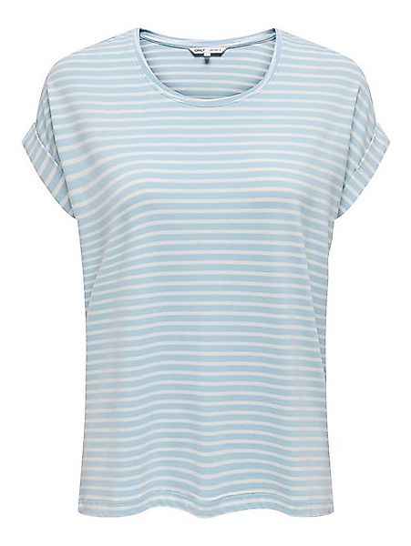 ONLY T-Shirt ONLMOSTER STRIPE S/S O-NECK TOP JRS NOOS mit Aufschlag am Arm günstig online kaufen