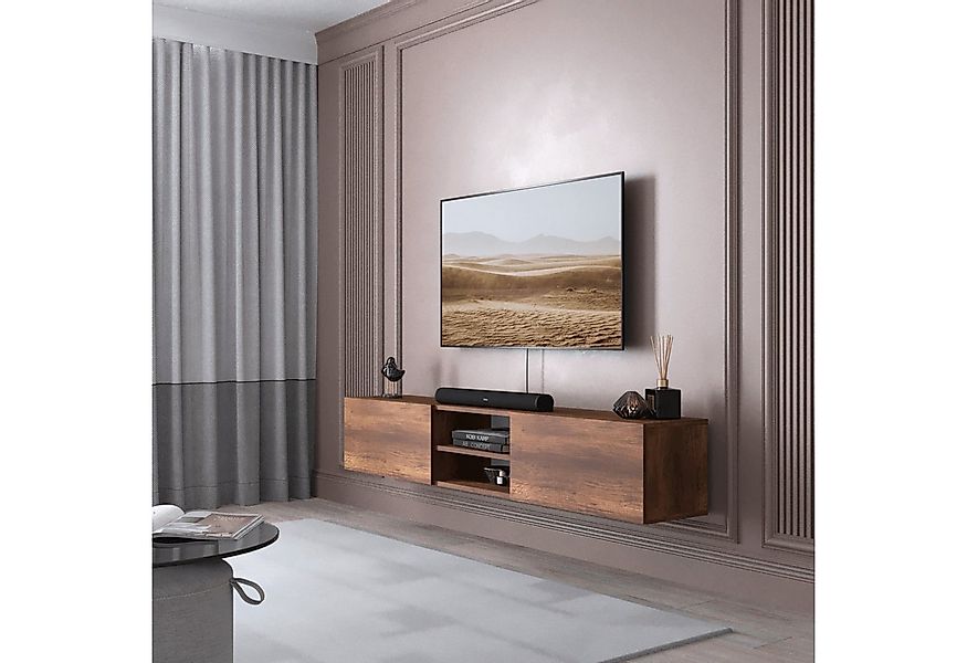 BDR Smart Home Art Lowboard Waco TV Lowboard 180 cm, 2 Türen Wandmontage Mo günstig online kaufen