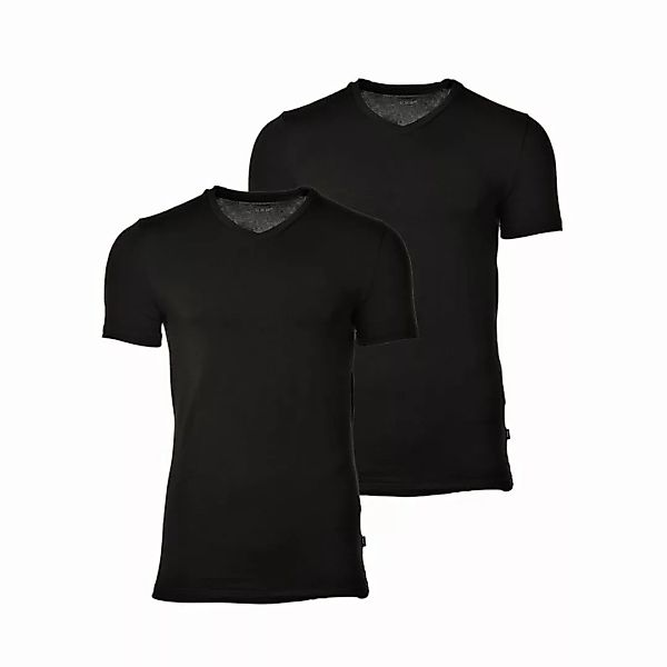 JOOP! JEANS Herren 2er-Pack Fine Cotton Stretch V-Neck T-Shirt, Unterhemd, günstig online kaufen