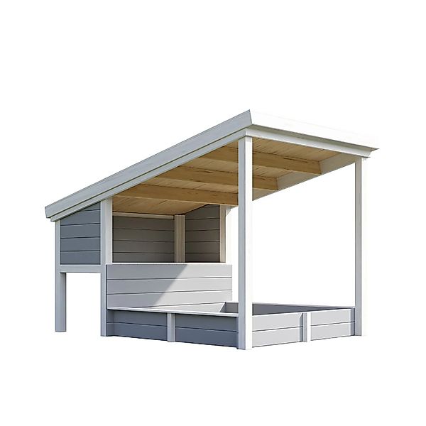 Lasita Sandkasten Pippi 1 Lichtgrau 158,6 cm x 247,1 cm günstig online kaufen