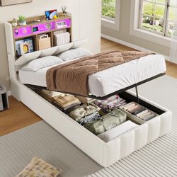 KIMENICH Polsterbett mit LED Beleuchtung und günstig online kaufen