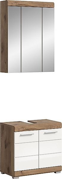 welltime Badmöbel-Set Siena, 2 tlg., bestehend aus: Waschbeckenunterschrank günstig online kaufen