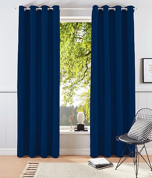 Bruno Banani Vorhang "Lagan" Ösen 2 Stk. tlg. 2-er Set, gewebt, Microfaser, günstig online kaufen