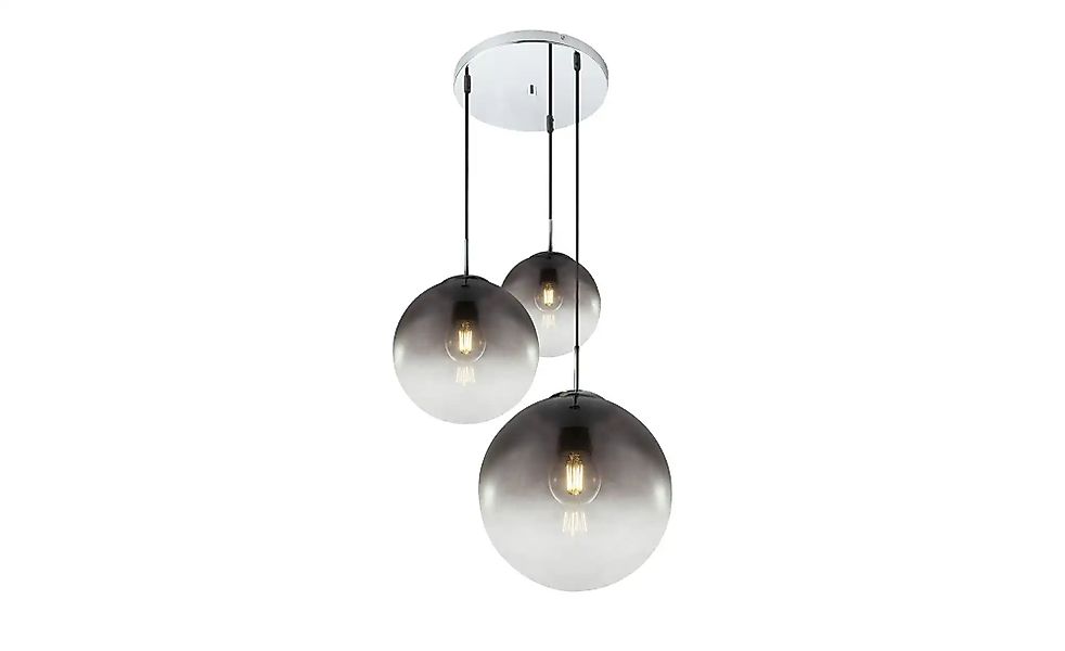 Globo Lighting Pendelleuchte  3-flammig  Rauchglas-Kugeln   ¦ grau Ø: 51 La günstig online kaufen