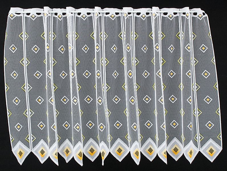 Gardinen Kranzusch Scheibengardine Quadrate, Stangendurchzug, transparent, günstig online kaufen