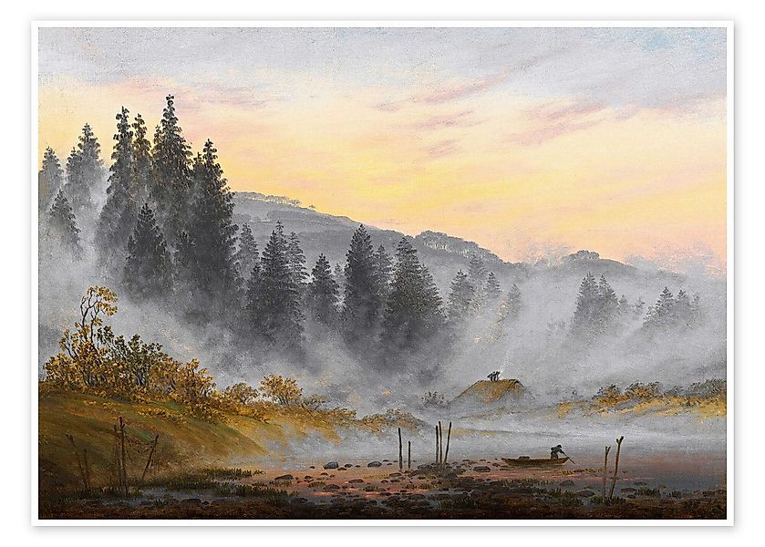 Posterlounge Wandbild Der Morgen, Caspar David Friedrich, erhältlich als Po günstig online kaufen
