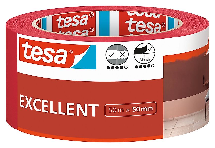 tesa Kreppband EXCELLENT Malerband Malerkrepp für günstig online kaufen