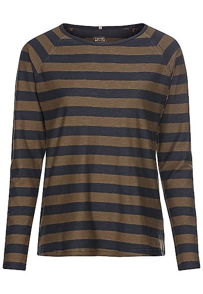 camel active Langarmshirt Streifenshirt aus reiner Baumwolle günstig online kaufen