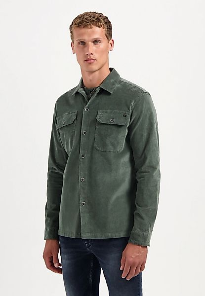 NO EXCESS Langarmhemd "No Excess Samt-Overshirt mit Knöpfen" günstig online kaufen