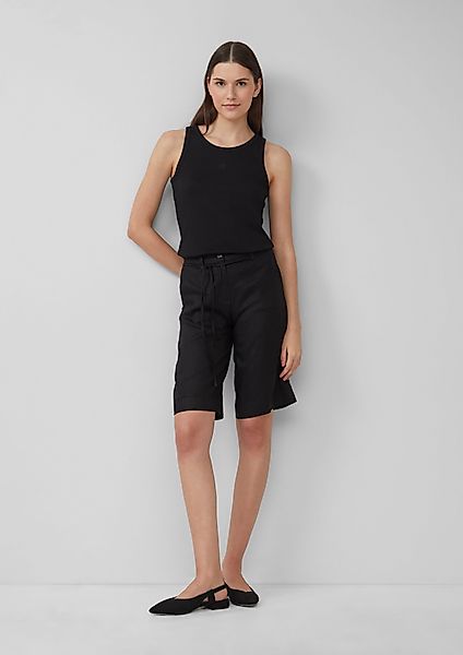 s.Oliver Shorts Leinen-Bermuda mit Bindegürtel günstig online kaufen