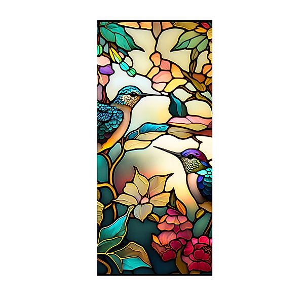 GarveeMore Fenstersticker PVC-Farbglas Glas Fensterfolie Aufkleber günstig online kaufen