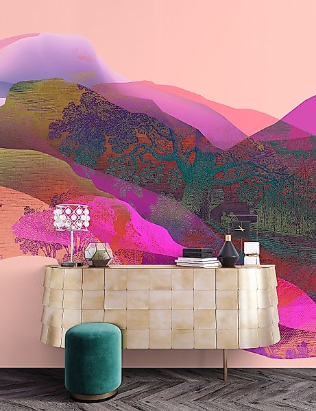 living walls Fototapete "Walls by Patel Magic Mountain" glatt Vlies, Wand günstig online kaufen