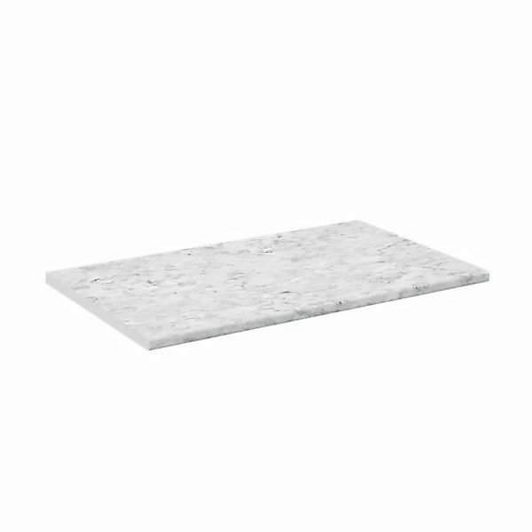 Vicco Unterschrank Küchenarbeitsplatte Marmor Weiß 100 cm günstig online kaufen