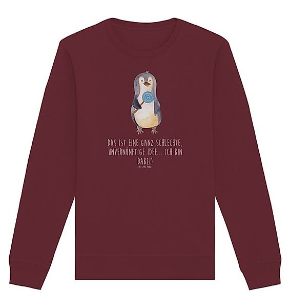 Mr. & Mrs. Panda Longpullover Größe S Pinguin Lolli - Burgundy - Geschenk, günstig online kaufen