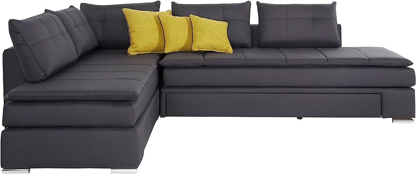 INOSIGN Ecksofa »Night & Day L-Form mit Dauer-Schlaffunktion ohne Armlehnen günstig online kaufen