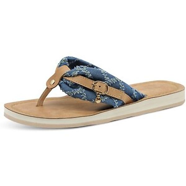 Tamaris Zehentrenner "AVRIL", Sommerschuh, Flats, Schlappen mit T-Logoanhän günstig online kaufen