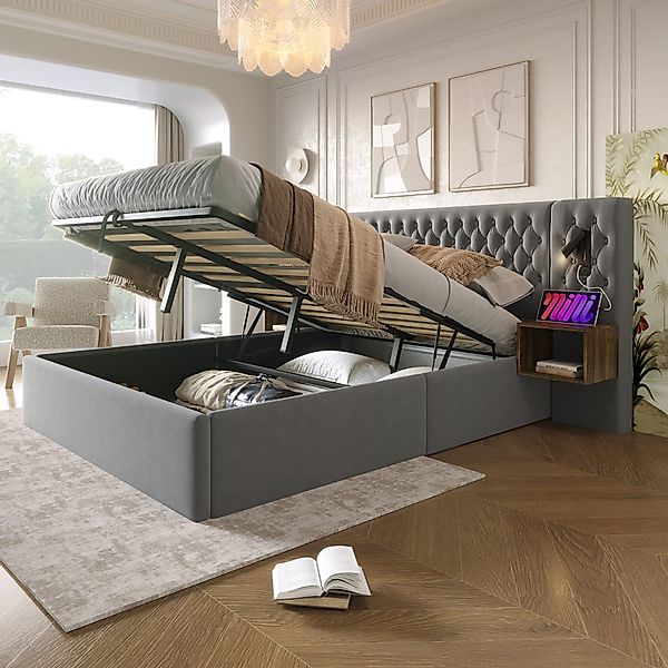 OKWISH Polsterbett Bettanlage Schlafzimmer Komplett Set günstig online kaufen