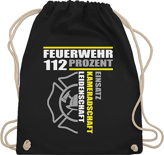 Shirtracer Turnbeutel Feuerwehr 112 Prozent Einsatz günstig online kaufen