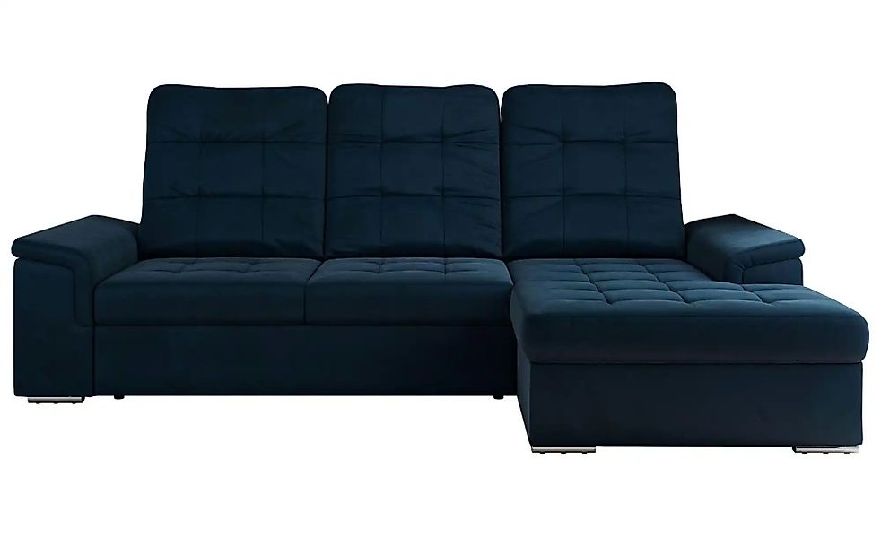 Ecksofa mit Schlaffunktion Madrito ¦ blau ¦ Maße (cm): B: 256 H: 89 Polster günstig online kaufen