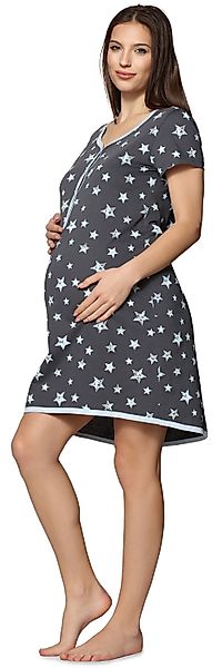 Be Mammy Umstandsnachthemd Damen Umstands Nachthemd günstig online kaufen