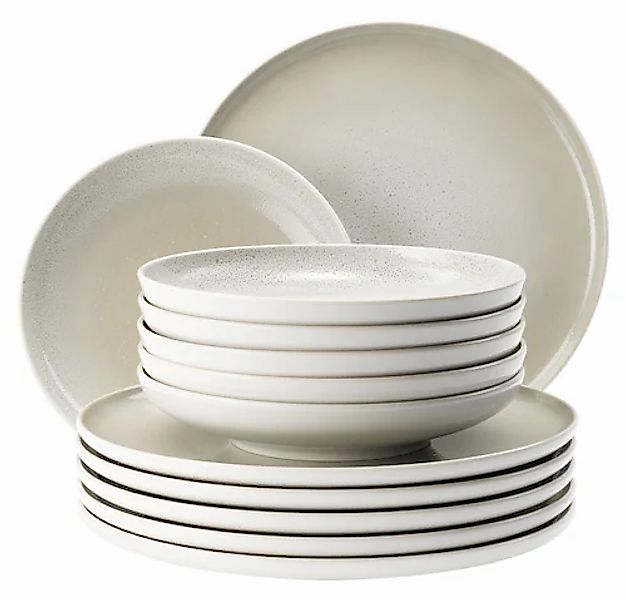 Seltmann Weiden Tafelservice »Sento Home, Geschirr-Set, 12-teilig« Teller-S günstig online kaufen