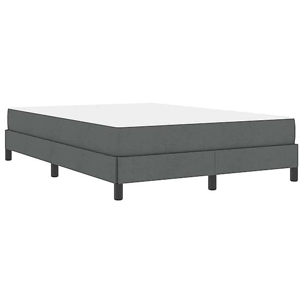 vidaXL Boxspringbett mit Matratze Dunkelgrau 160 x 200 cm Stoff 3398501 günstig online kaufen