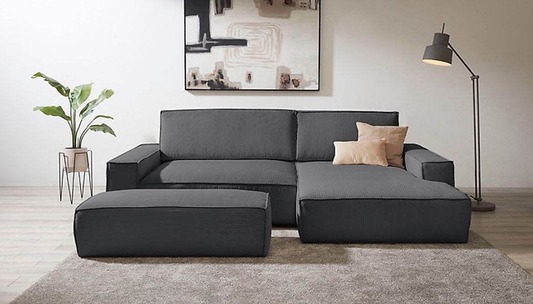 Home affaire Polsterecke »SHERWOOD XXL tief, L-Form, Schlaffunktion, Bigsof günstig online kaufen