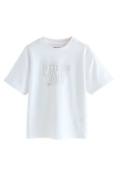 Next Print-Shirt Relaxed Fit Kurzarm-T-Shirt mit günstig online kaufen