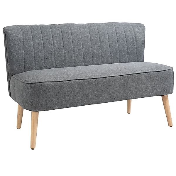 HOMCOM 2-Sitzer Sitzmöbel, Loungesofa, aus Holz, günstig online kaufen