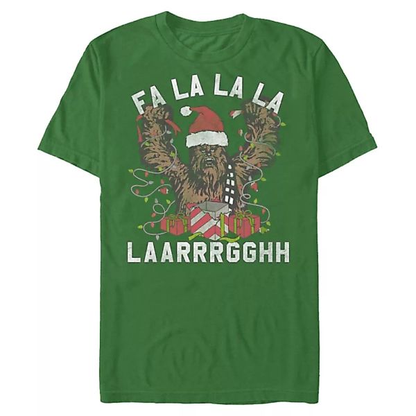 Star Wars - Chewbacca Fa La Argh - Weihnachten - Männer T-Shirt günstig online kaufen