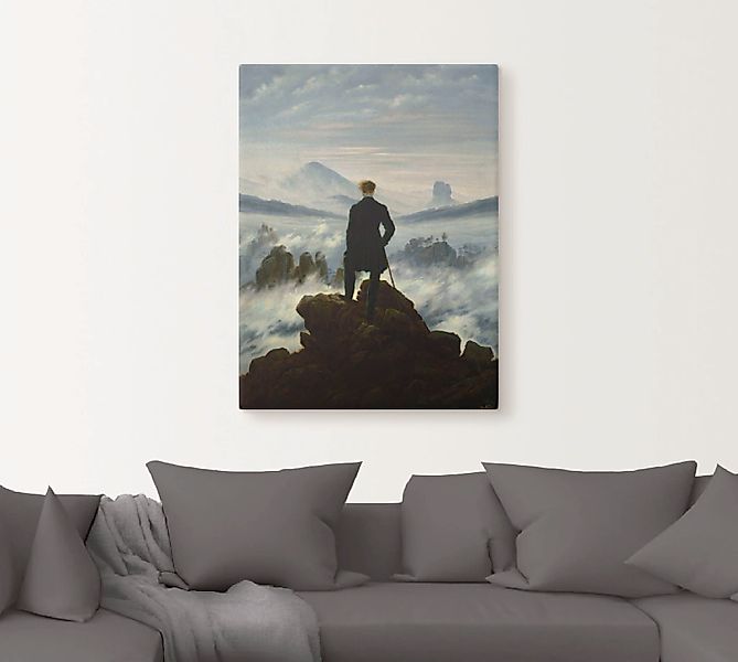 Artland Wandbild "Der Wanderer über dem Nebelmeer. Um 1818" Mann 1 Stk. tlg günstig online kaufen