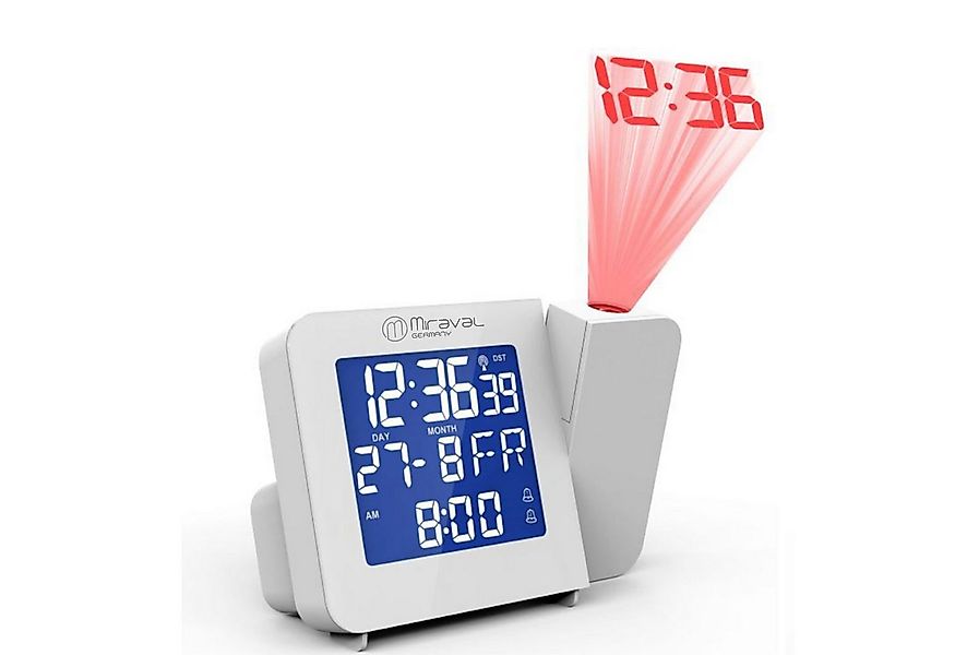 Miraval Funkwecker Miraval Funk-Projektionswecker Funkuhr Funkwecker Datums günstig online kaufen