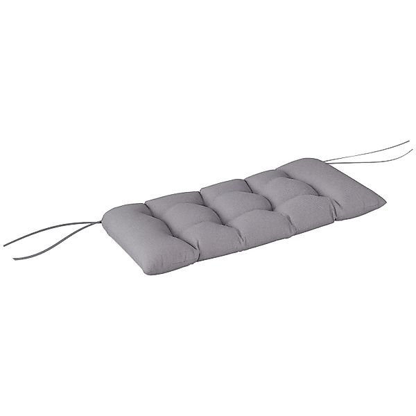 Outsunny Sitzkissen Polyester 105L x 46B x 12 5H cm Grau günstig online kaufen
