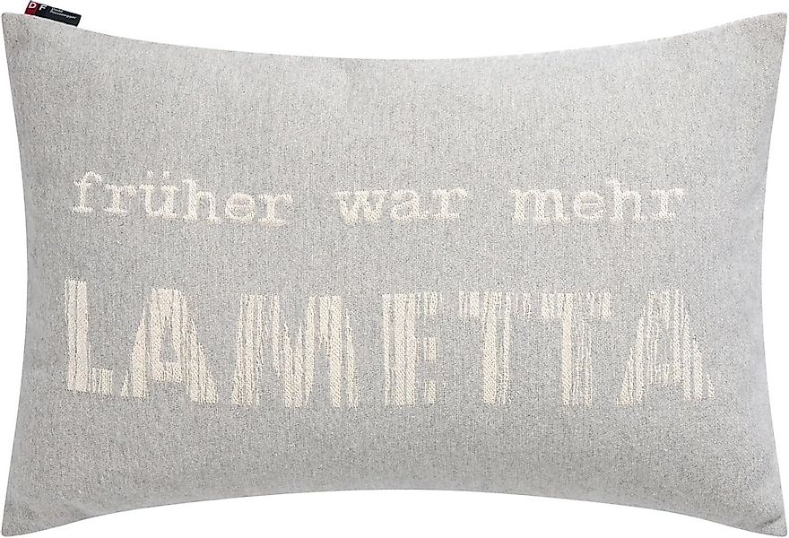 DAVID FUSSENEGGER Kissenhülle " Früher war mehr Lametta " Filz 40 x 60 cm günstig online kaufen
