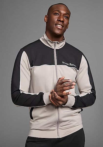 Bruno Banani Sweatjacke mit Reflektorstreifen in Teilungsnähten günstig online kaufen