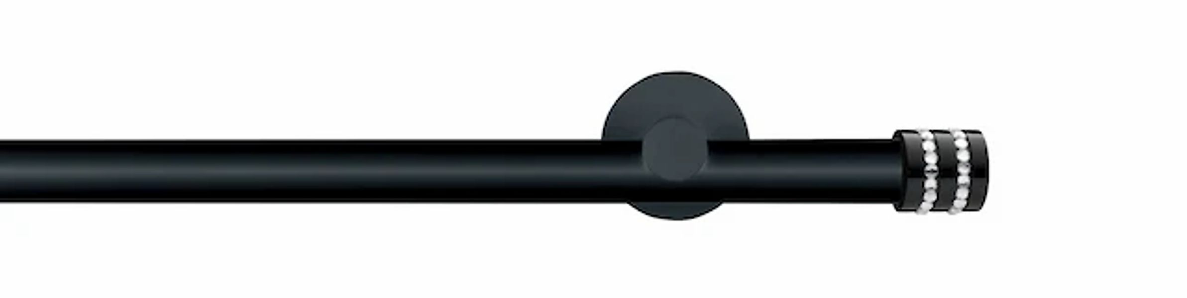 GARESA Gardinenstange »BLACK« Ø 20 mm 1 läufig-läufig Wunschmaßlänge Vorhan günstig online kaufen