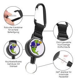 WEBBOMB Schlüsselanhänger Ausweis Jojo mit Stahlseil günstig online kaufen